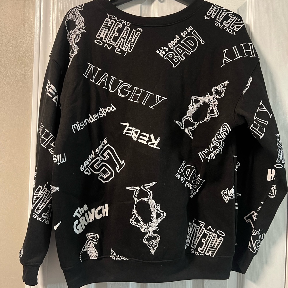 Black Grinch Graphic Sweater - Picture 2 of 3